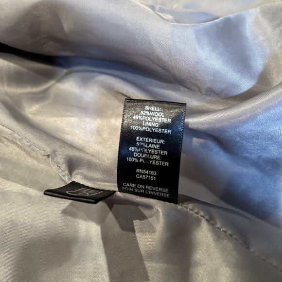 Kenneth Cole Womens Peacoat Size XL Gray Boucle Wool Fencer Collar - Picture 5 of 13